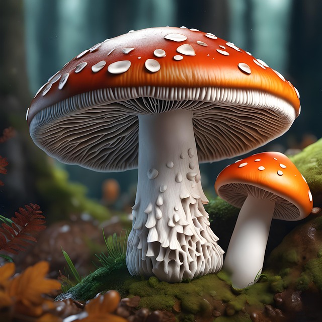 Free mushroom mycology fungus illustration