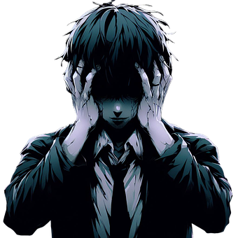 Anime, Chico, Chico Triste, Deprimido