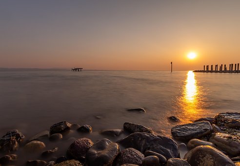 Sonnenaufgang, Dämmerung, Orange, Gelb