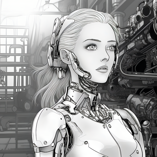 Ai Generiert, Roboter, Frau, Mechanismen