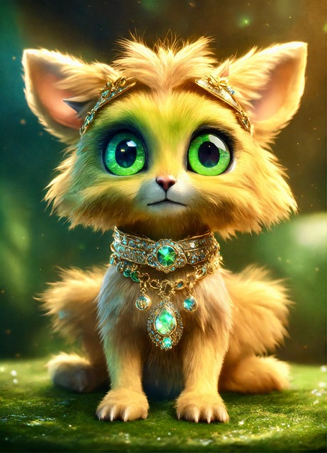 Free ai generated fuzzy creature illustration