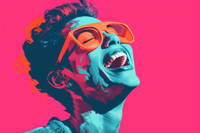 Free portrait men sunglasses illustration