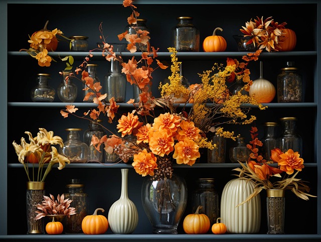Download free HD stock image of Autumn Display Free autumn display flower illustration