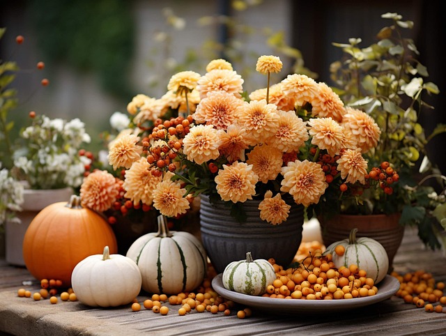 Free table autumn nature illustration