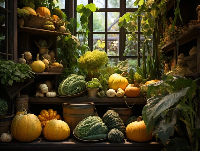 Free produce food squash illustration