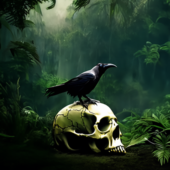 Free Ai Generated Crow illustration and picture