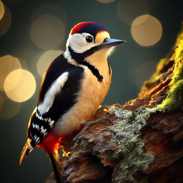 Free ai generated woodpecker bird illustration