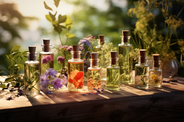 Free ai generated aromatherapy massage oil illustration