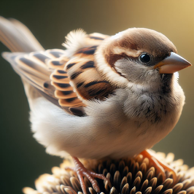 Free ai generated bird house sparrow illustration