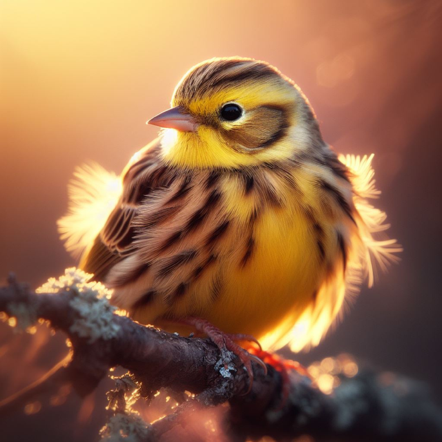 Download free HD stock image of Ai Generated Bird Free ai generated bird goldammer illustration