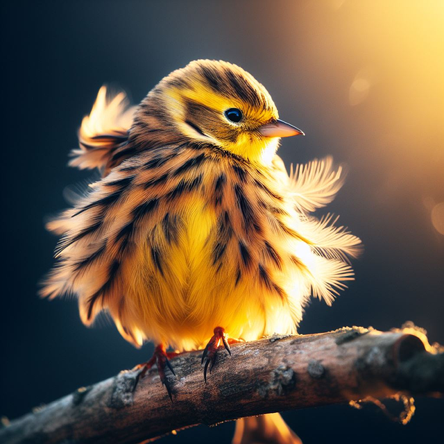 Download free HD stock image of Ai Generated Bird Free ai generated bird goldammer illustration