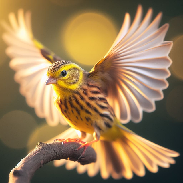 Free ai generated bird goldammer illustration