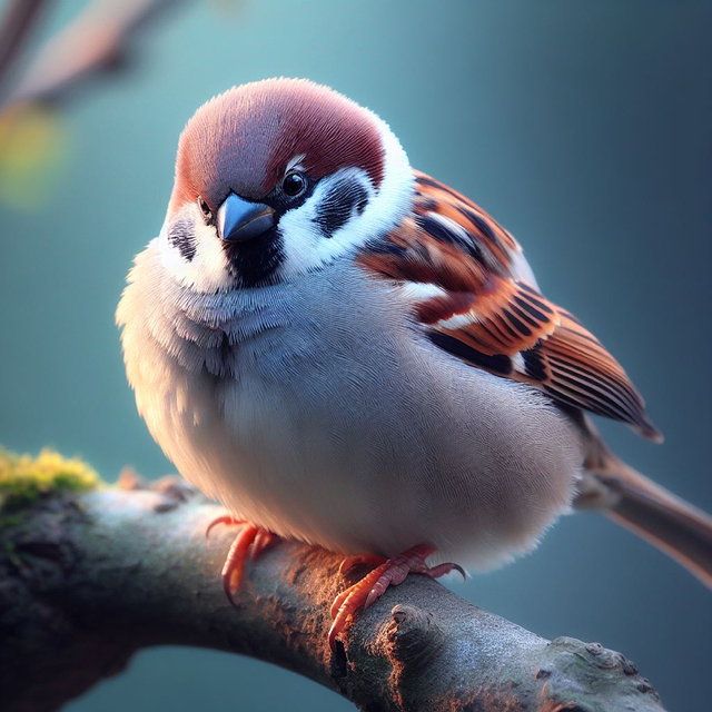 Free ai generated field sparrow tree sparrow illustration