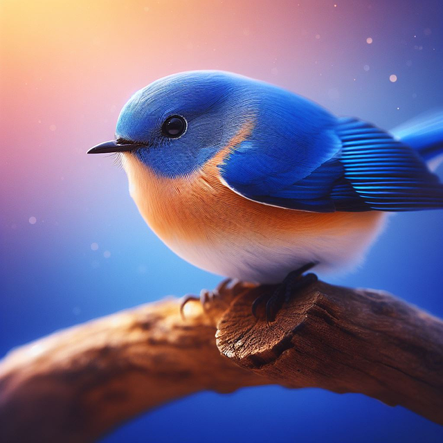 Free ai generated bird blue tit illustration