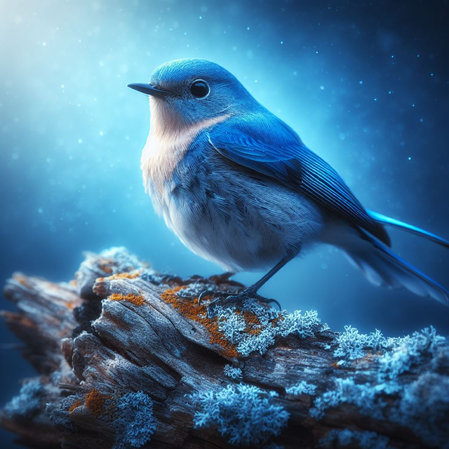 Free ai generated bird blue tit illustration