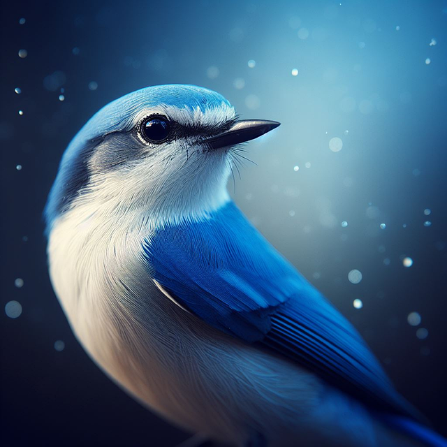 Free ai generated bird blue tit illustration
