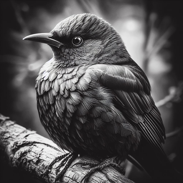 Download free HD stock image of Ai Generated Bird Free ai generated bird blackbird illustration