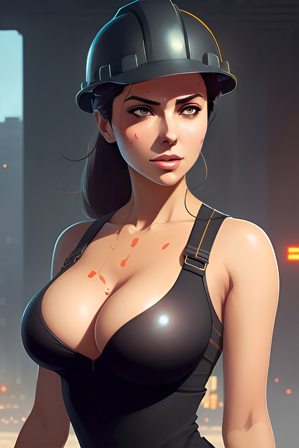Download free HD stock image of Ai Generated Woman Free ai generated woman worker illustration