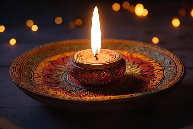 Free diya diwali lamp illustration
