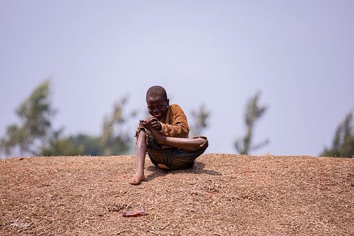 Kind, Junge, Afrikanisch, Burundi