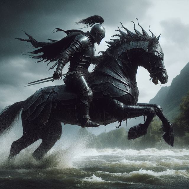 Free horse rider armor illustration