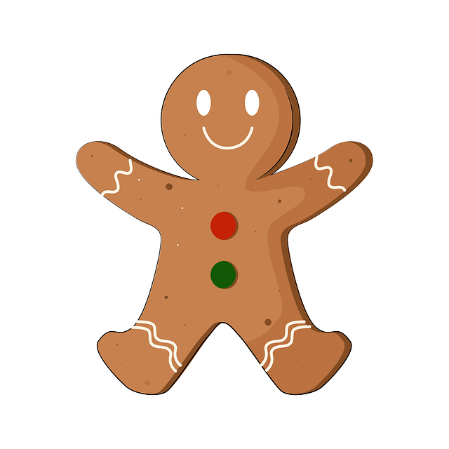 Free gingerbread cookie biscuit vector