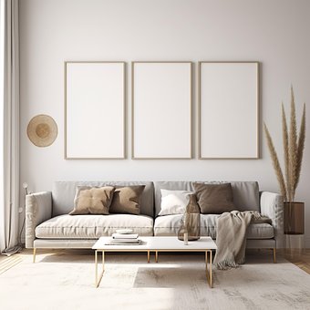 Ai Gegenereerd, Kamer, Canvas, Kader