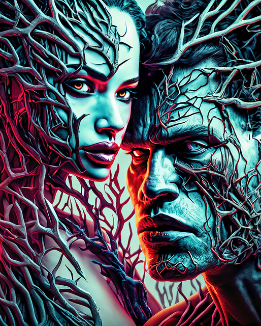 Free ai generated man woman illustration