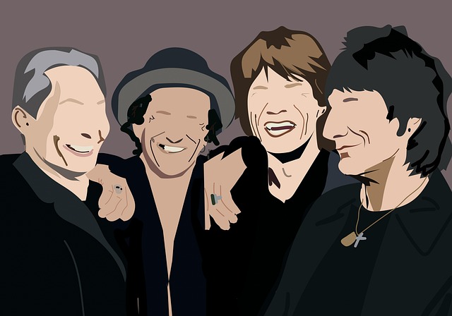 Free band music concert illustration