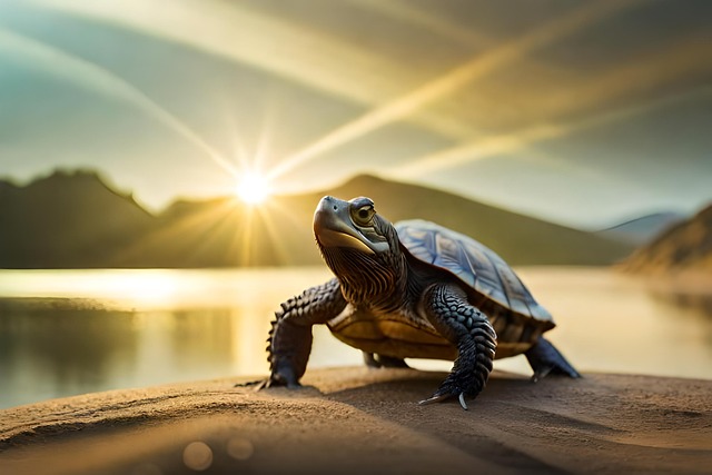 Free ai generated tortoise turtle illustration