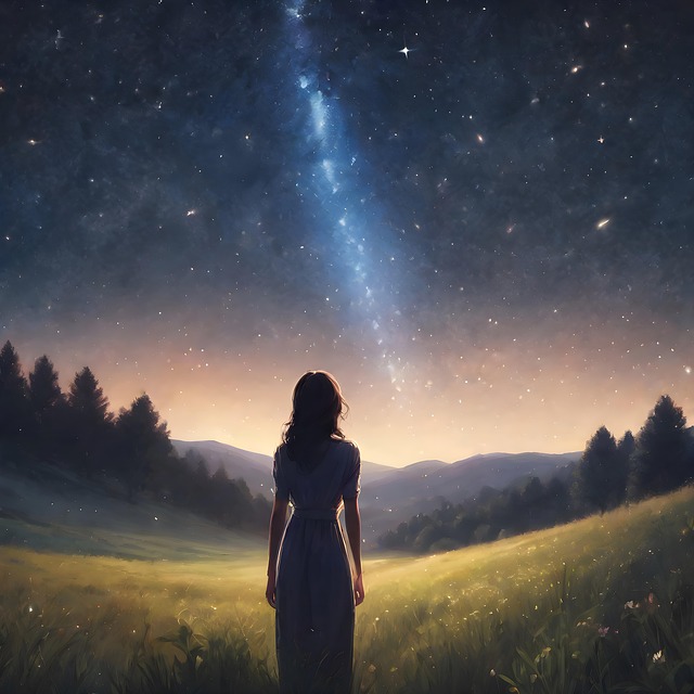 Free starry sky nature sky illustration