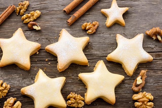 Free cookies christmas star illustration