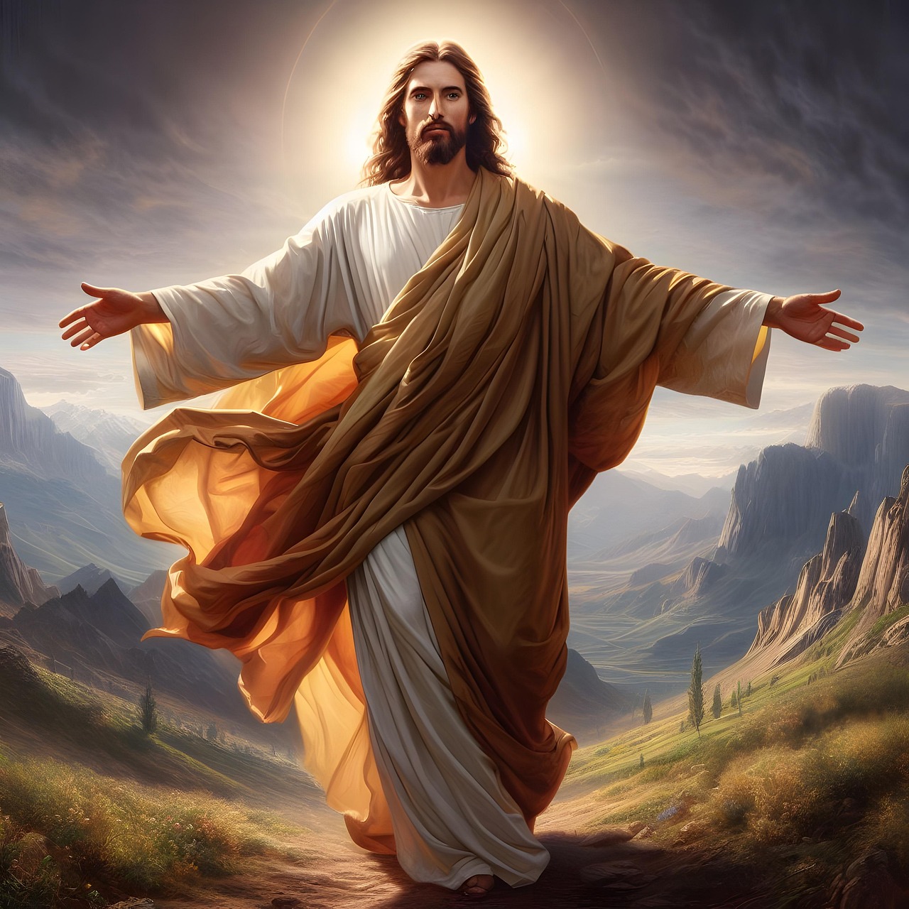 Download Ai Generated Jesus Christ Royalty Free Stock Illustration 