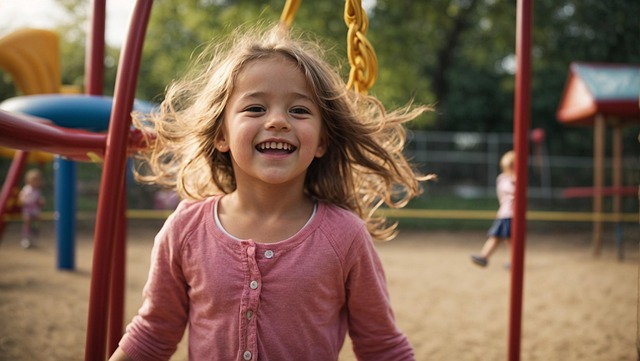 Free girl child playground illustration