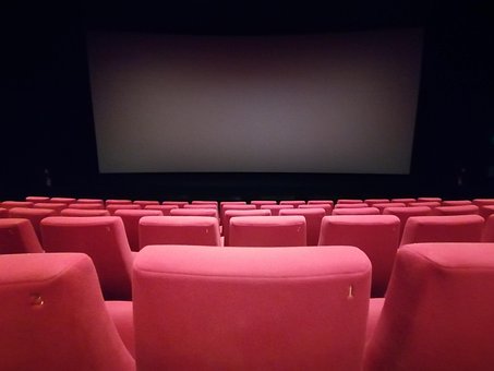 Kino, Sitzung, Sessel, Bildschirm, Karte