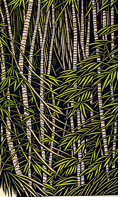 Free ai generated bamboo forest illustration