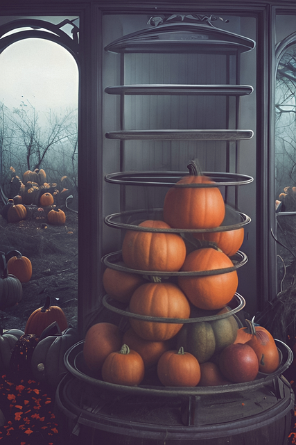 Free pumpkin halloween autumn illustration