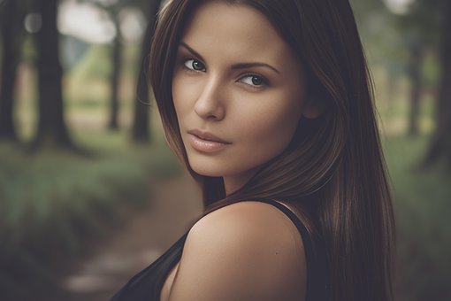 Ai Generado, Mujer, Árboles, Bosque
