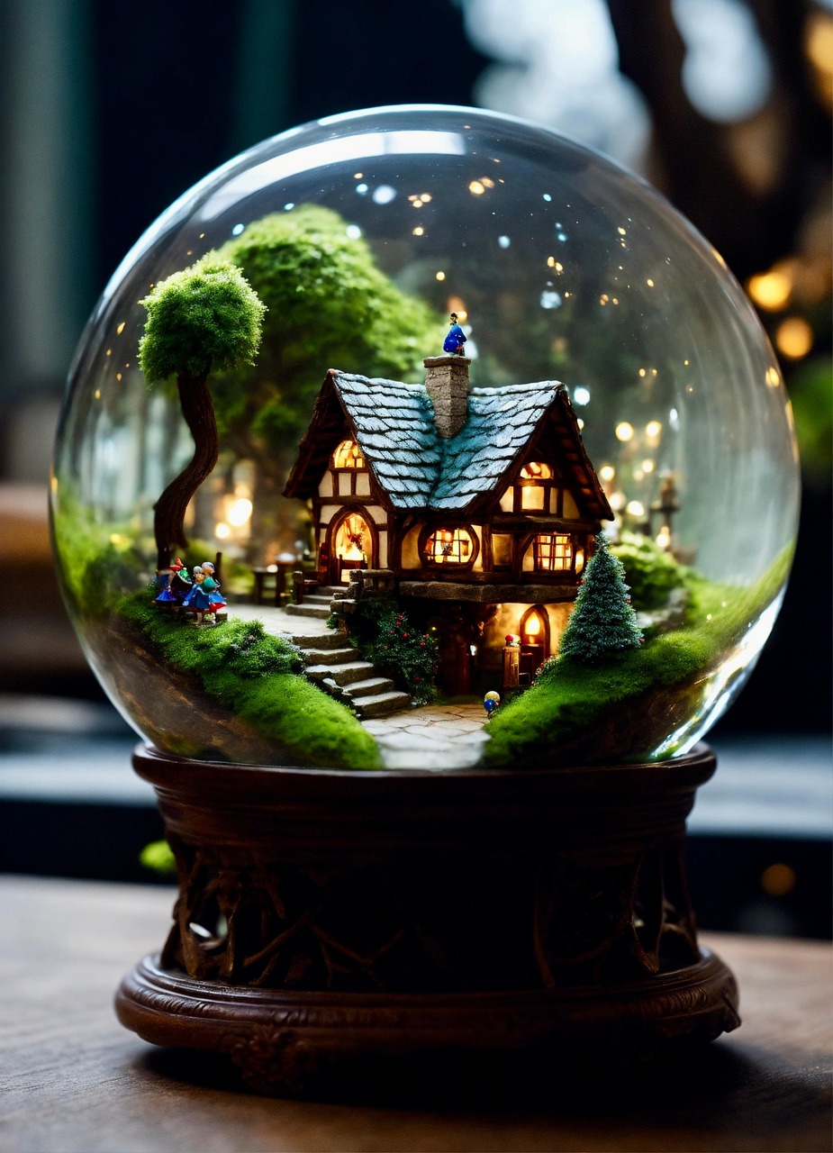 Free ai generated crystal ball globe illustration