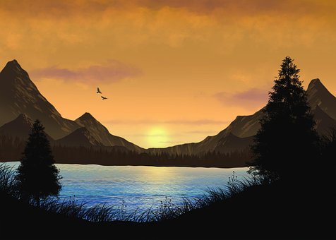 Free Sunset Sun illustration and picture