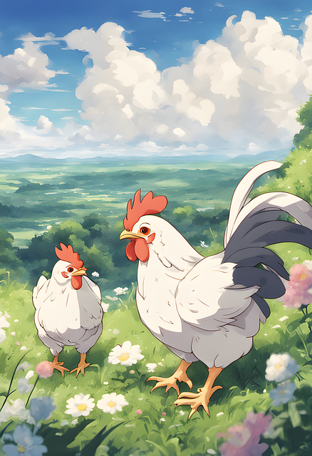 Pássaros, Anime, Frango, Ornitologia
