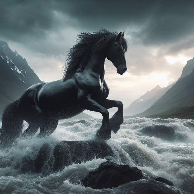 Free stallion horse animal illustration