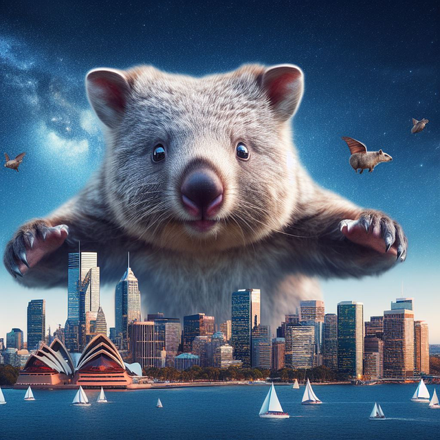 Free ai generated wombat marsupial illustration