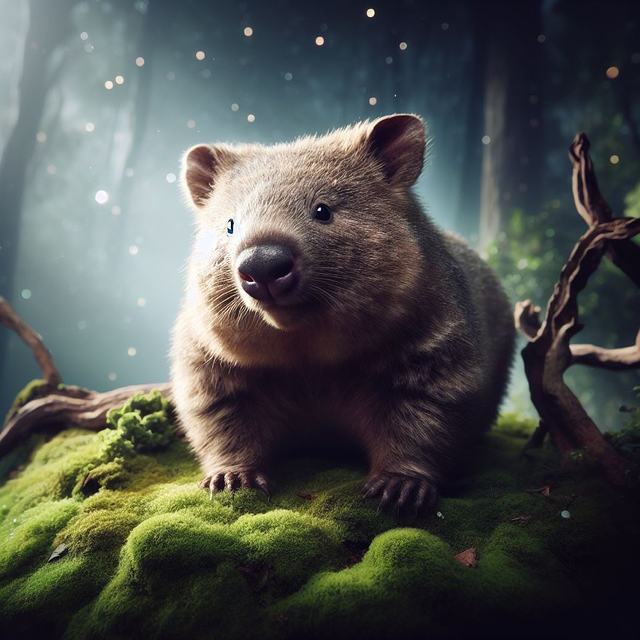 Free ai generated wombat marsupial illustration
