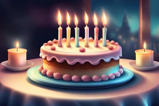 Ai Gerado, Feliz Aniversário, Bolo