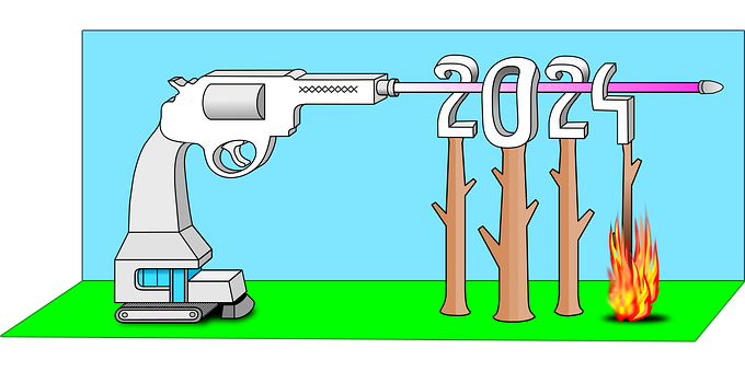 Ano, 2024, 3D, Incêndio, Destruição