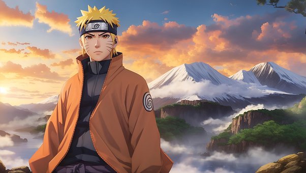 Naruto, Anime, Niedlich, Natur, Berge