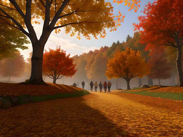 Herbst, Wald, Natur, Landschaft, Laub