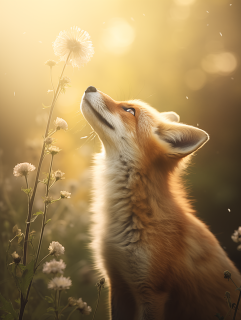 Free Ai Generated Fox illustration and picture