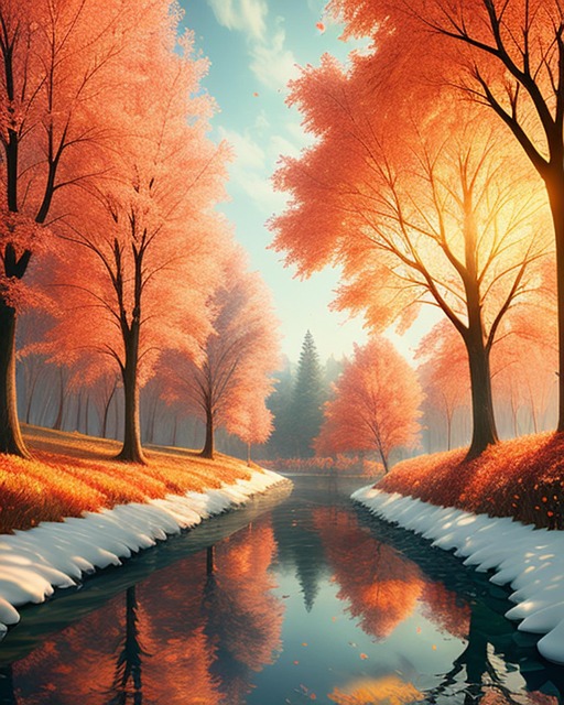 Free ai generated forest park illustration